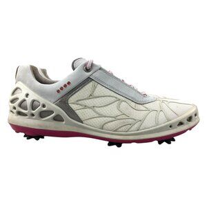 Ecco Women's Size 41 (10-10.5) EXTRA WIDTH HydroMax Cage EVO Beige Golf Shoes